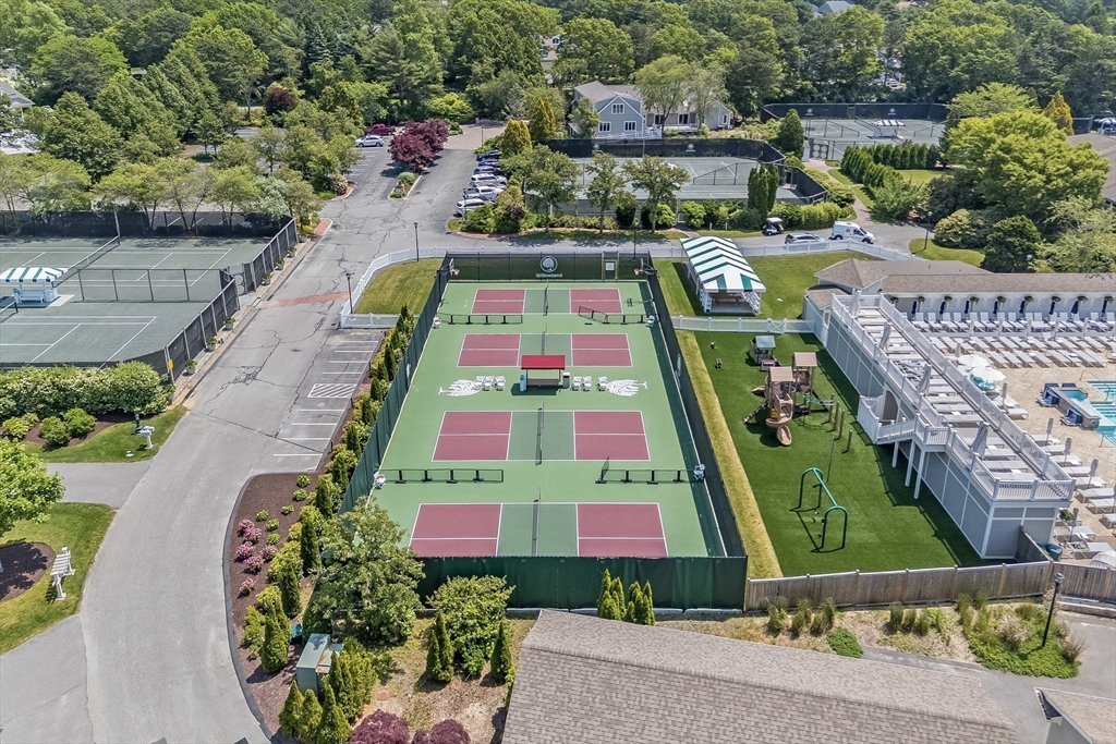 66 Simons Road, Unit C Mashpee, MA 02649 - Photo 37 of 42 an aerial view of house with swimming pool