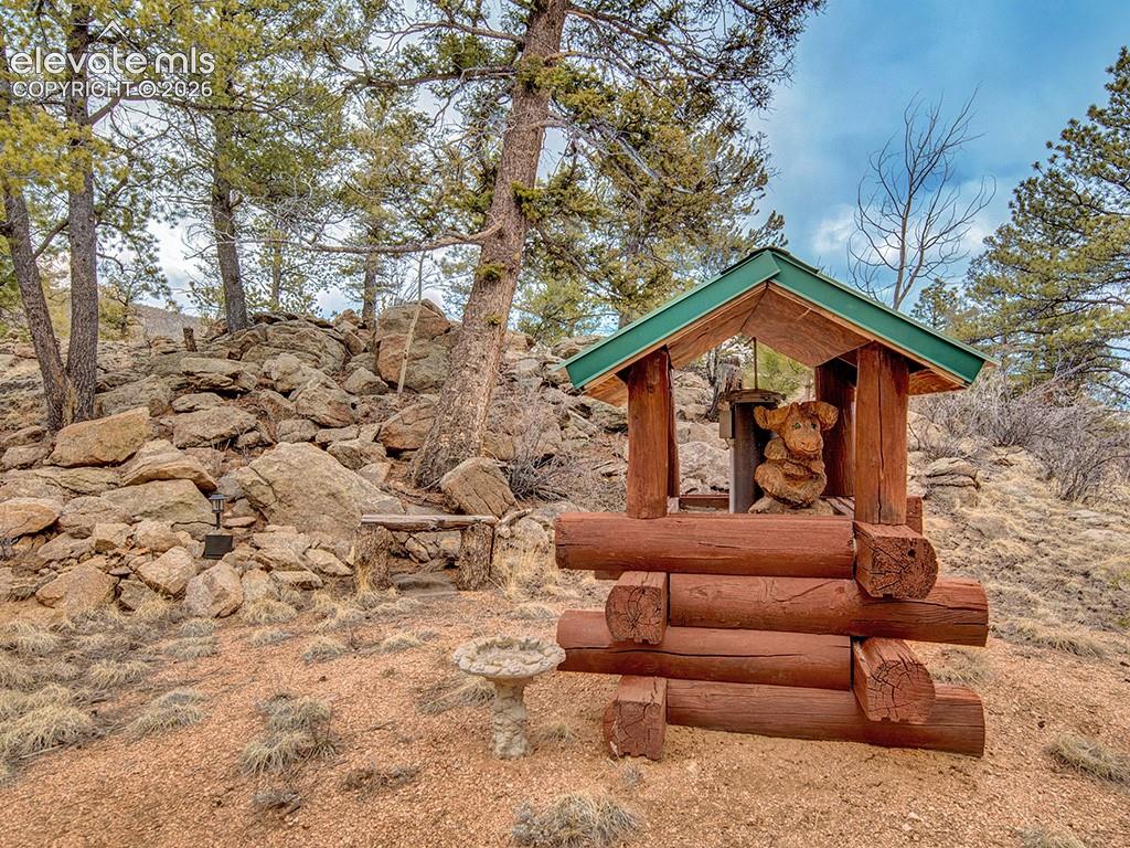 1462 Pulver Road Lake George, CO 80827 - Photo 20 of 25 a front view of a house with a yard