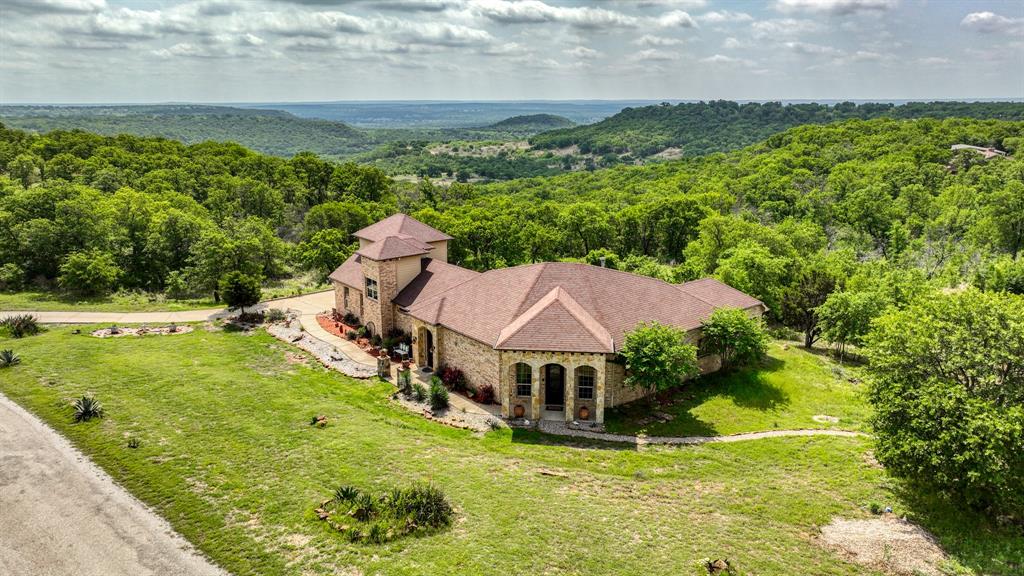 840 Hensley Road Gordon, TX 76453 - Photo 39 of 40 Bird's eye view with a forest view
