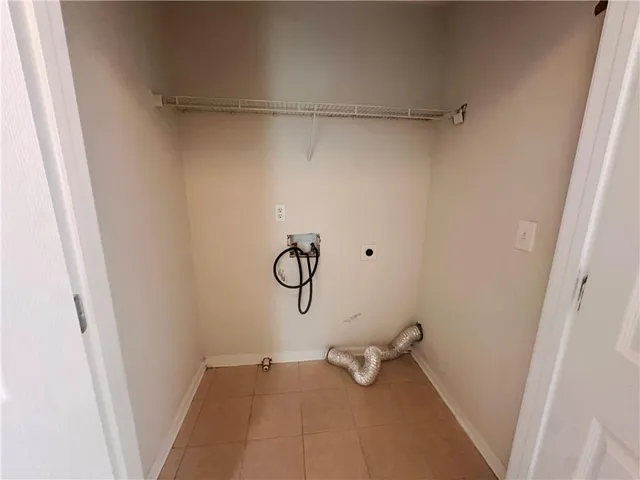 a view of a room with rack on the wall