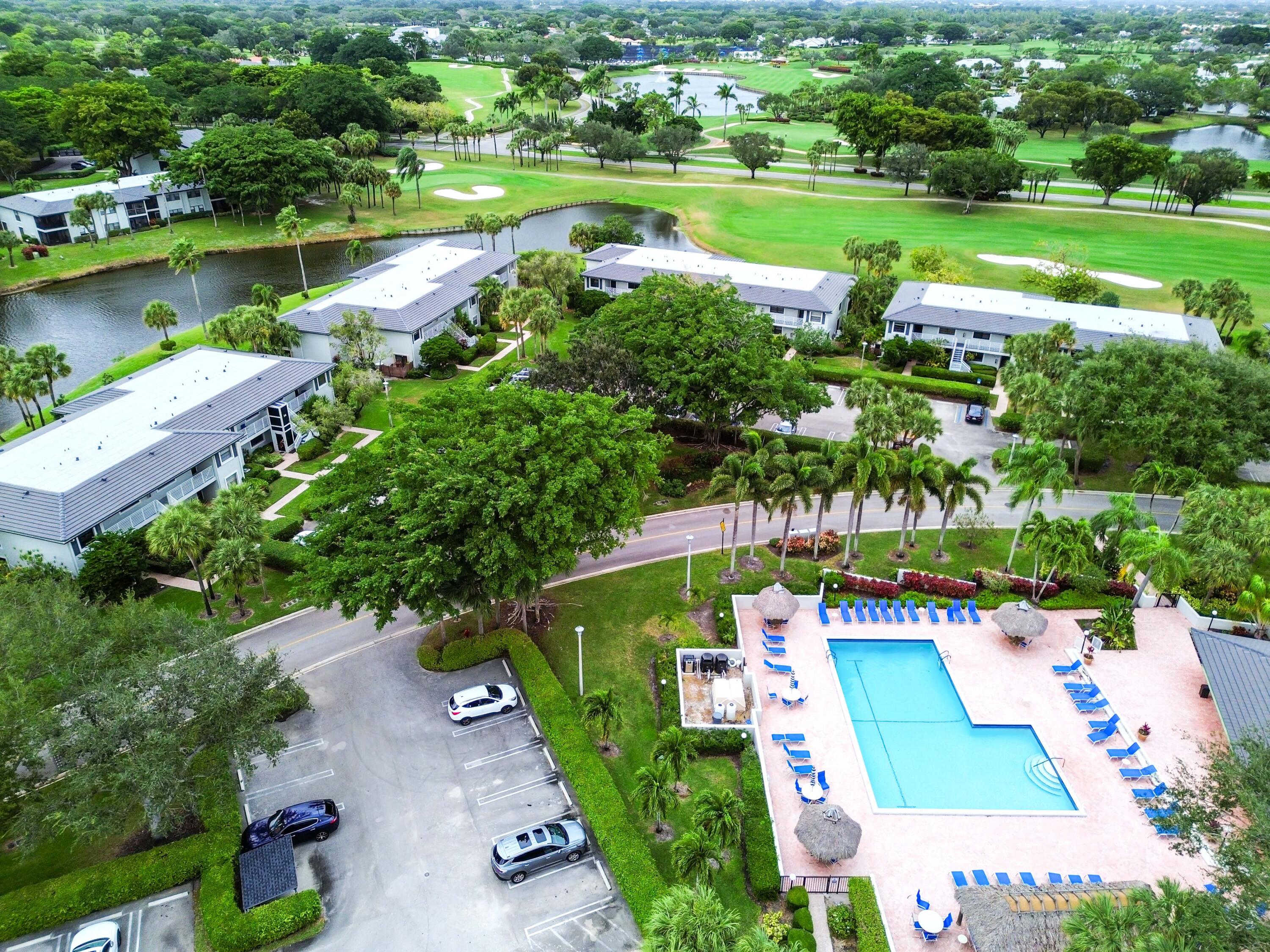 33 Southport Lane, Unit D Boynton Beach, FL 33436 - Photo 41 of 42 an aerial view of a house with a lake view