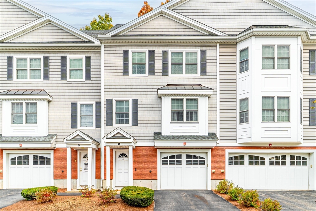 a front view of a building