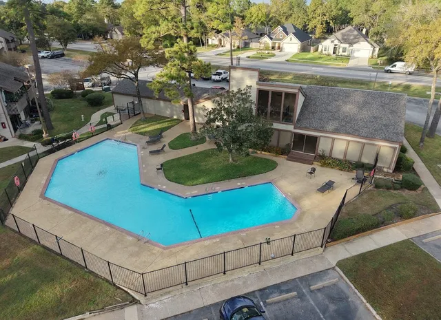an aerial view of city