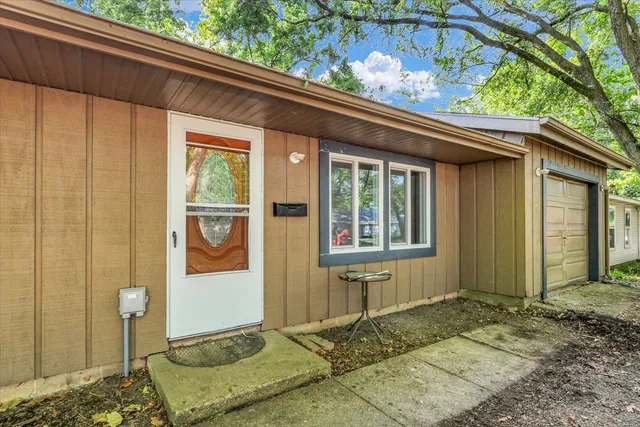 a front view of a house