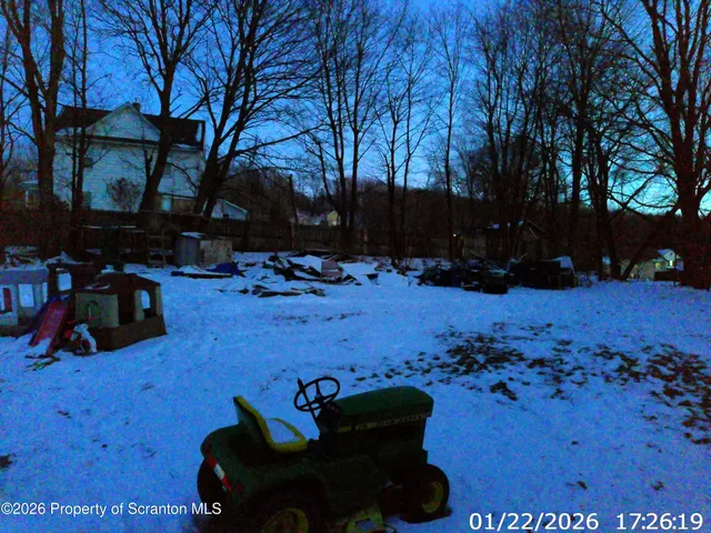 a view of outdoor space with seating