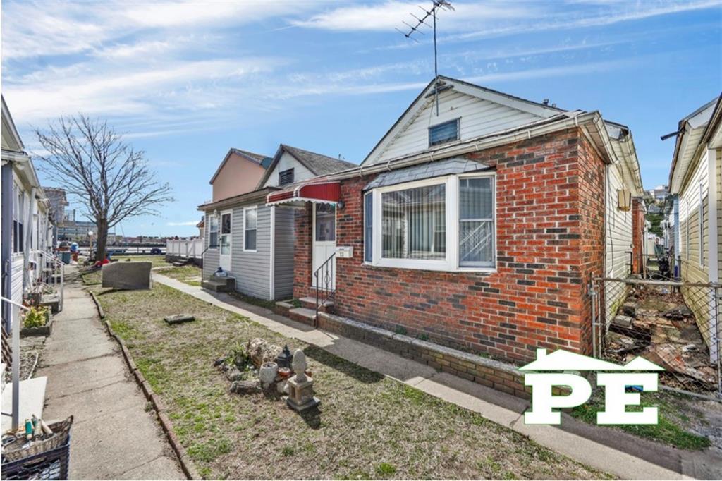 a front view of house