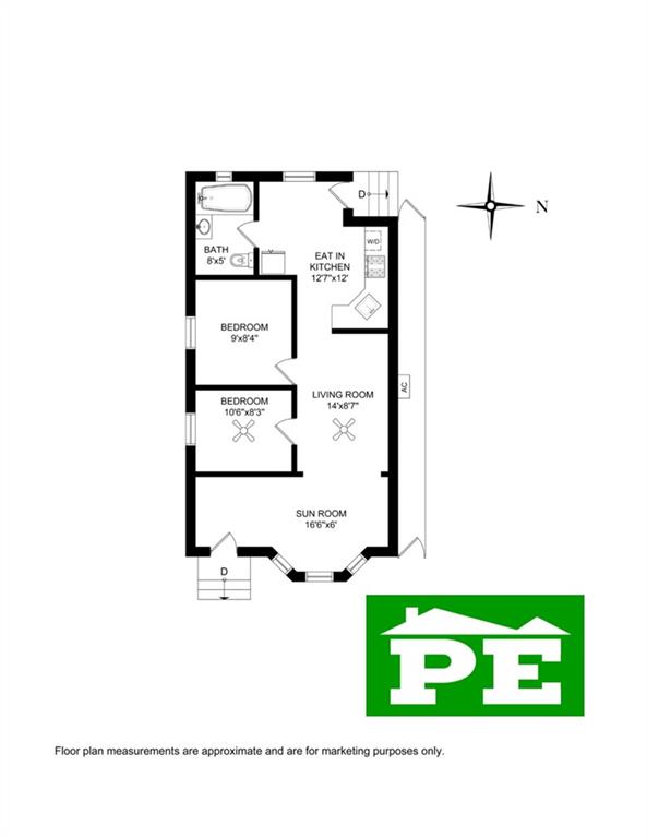 23 Bogardus Street Brooklyn, NY 11235 - Photo 21 of 21 a picture of a floor plan