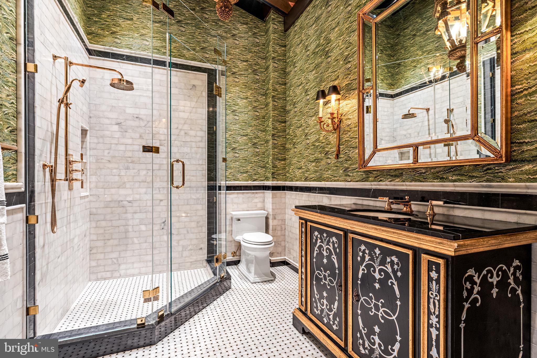 56 Crosby Brown Road Gladwyne, PA 19035 - Photo 39 of 51 a bathroom with a toilet a sink and shower