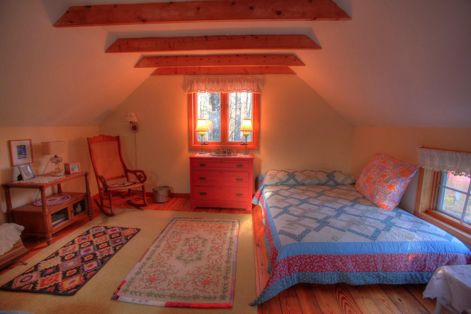 36 Blue Hill Road Monterey, MA 01245 - Photo 33 of 34 a bedroom with a bed and wooden floor