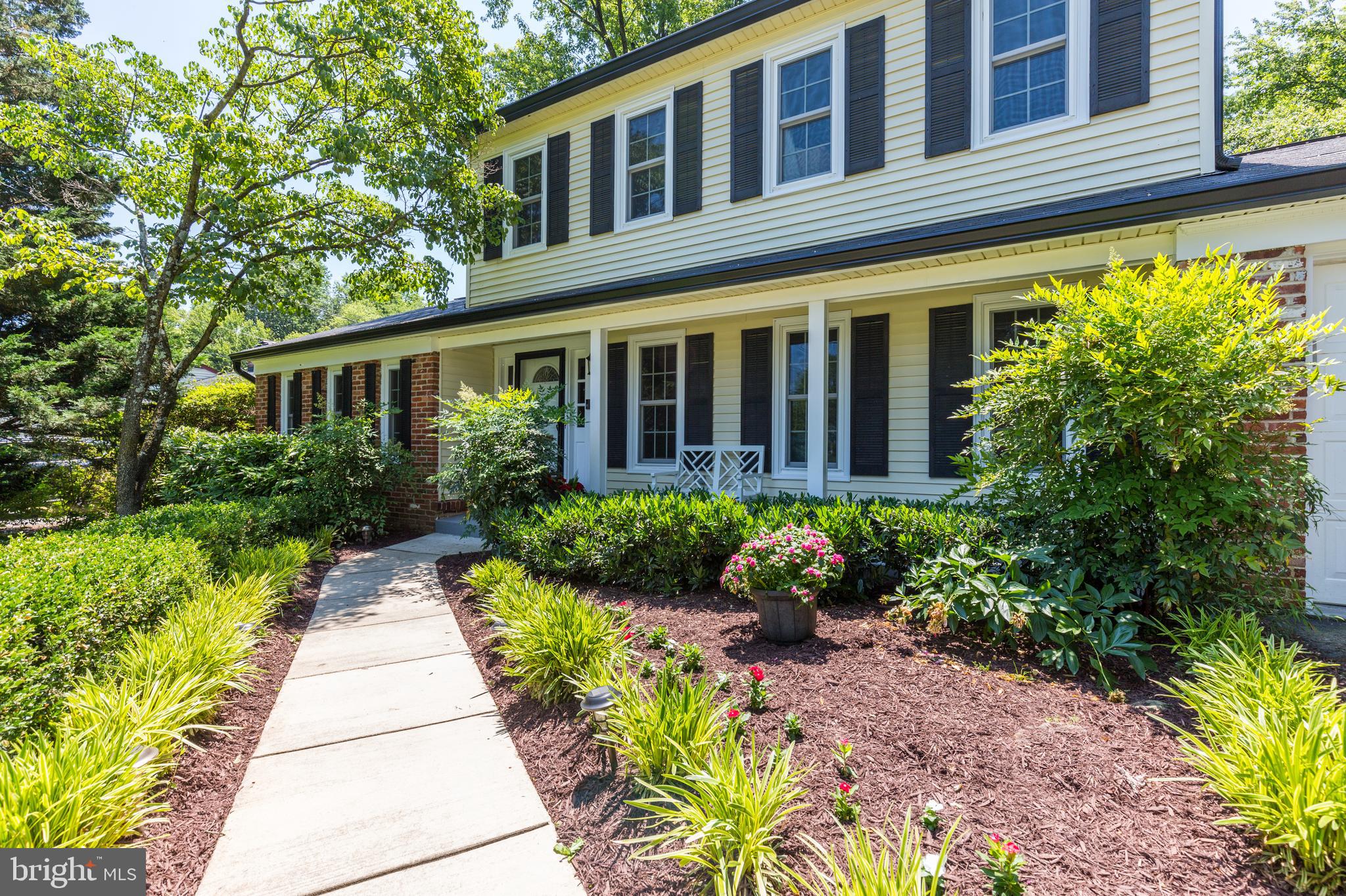 8600 Atwell Road Potomac, MD 20854 - Photo 2 of 33 Charming Front Porch and Walkway