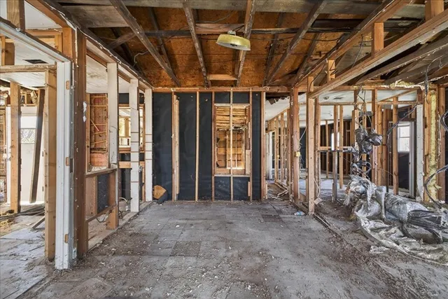 a view of an front door