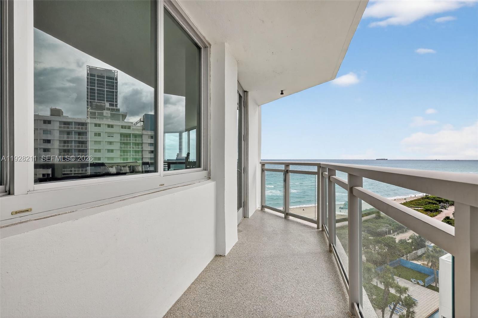 7135 Collins Avenue, Unit 1015 Miami Beach, FL 33141 - Photo 26 of 41 a view of balcony