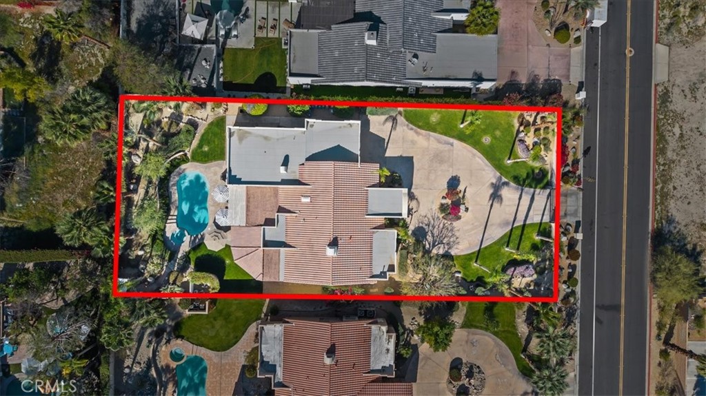 71569 Sahara Road Rancho Mirage, CA 92270 - Photo 45 of 51 Drone Shot Overhead arial View