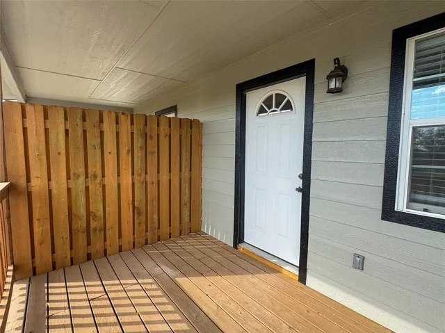 a view of front door