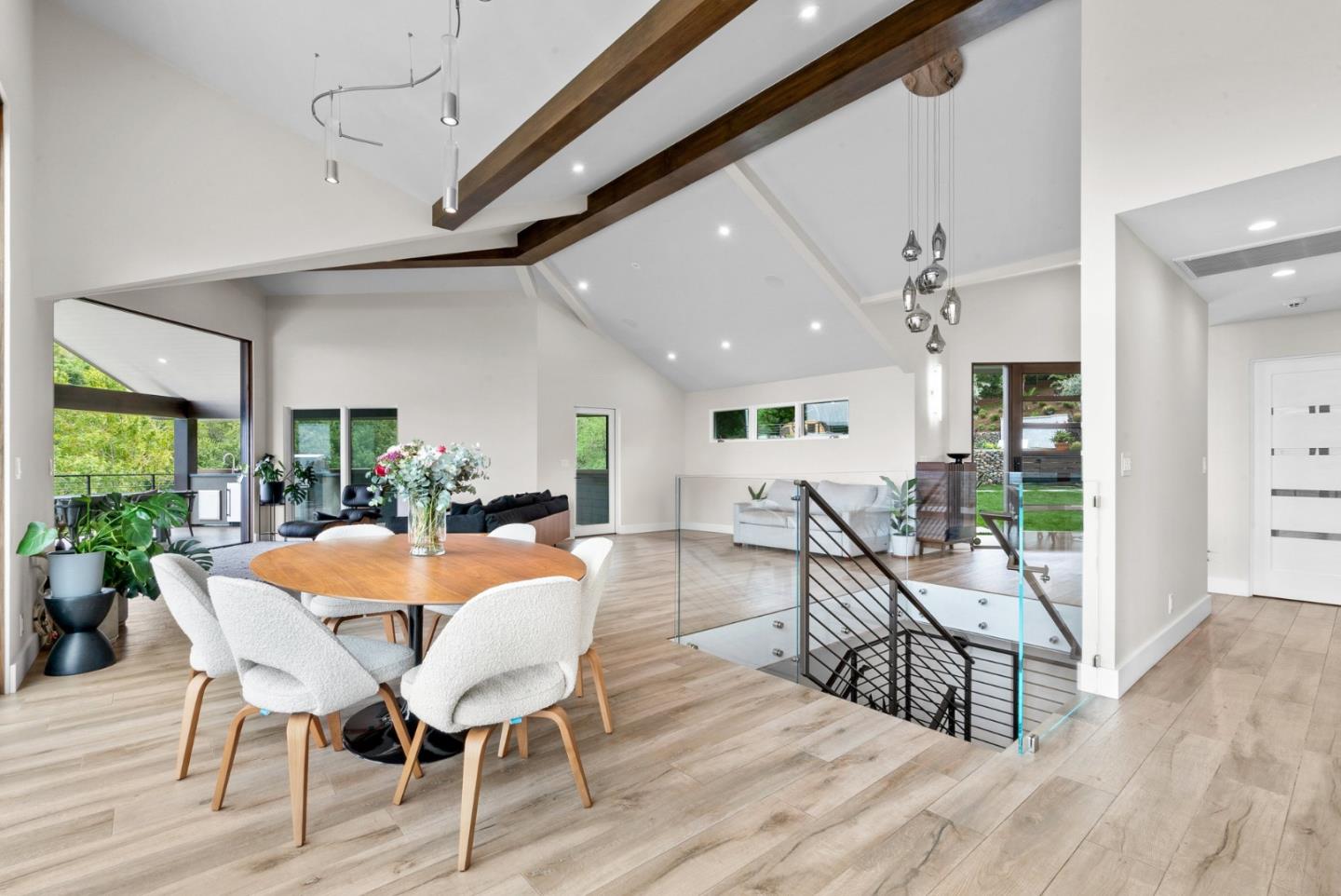 17808 Tourney Road Los Gatos, CA 95030 - Photo 23 of 111 a view of a dining room with furniture window and outside view