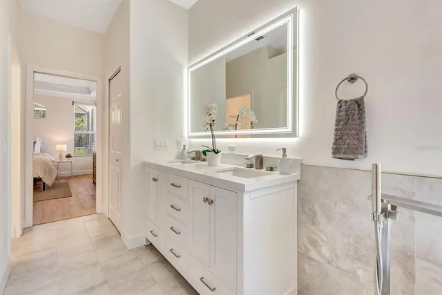 a bathroom with a shower and a bathtub