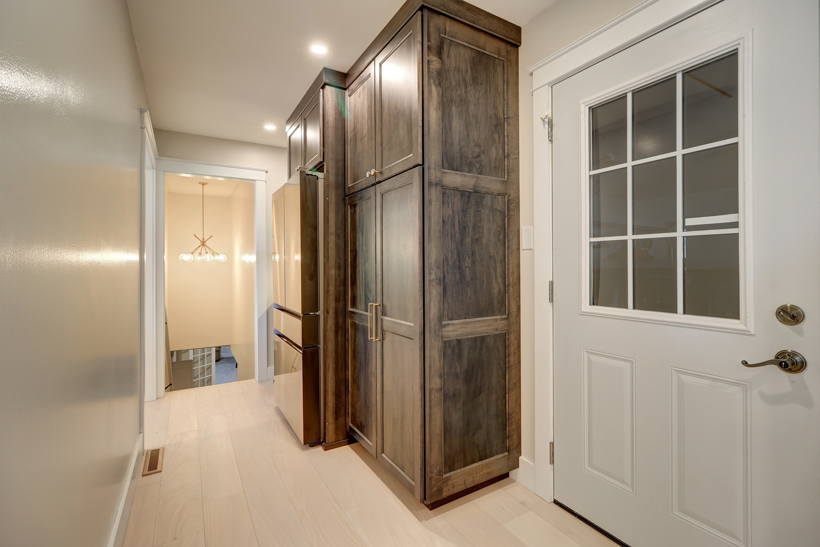 12749 Lawrence Road Sterling, IL 61081 - Photo 22 of 45 a view of a hallway with closet and a door