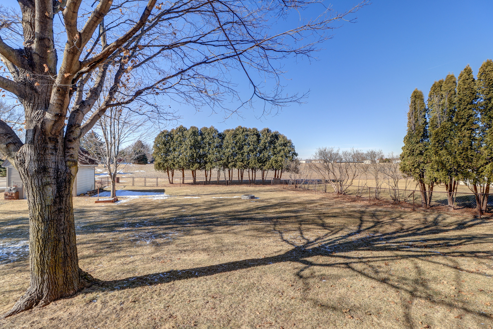 12749 Lawrence Road Sterling, IL 61081 - Photo 35 of 45 a view of a yard with large trees