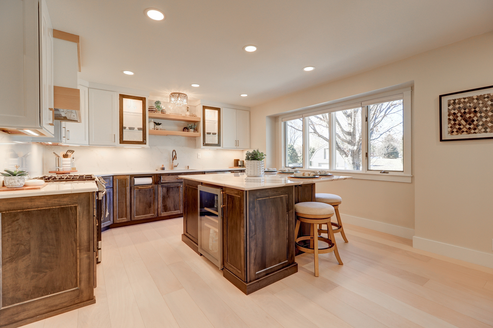 12749 Lawrence Road Sterling, IL 61081 - Photo 5 of 45 a kitchen with a sink stove and cabinets
