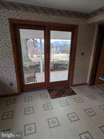 a view of front door