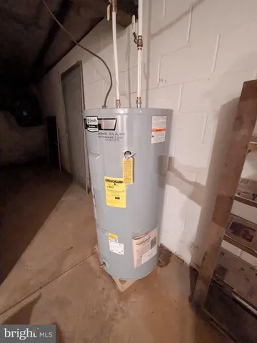a view of water heater room
