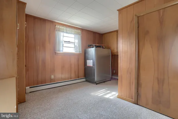 a view of lake with green space