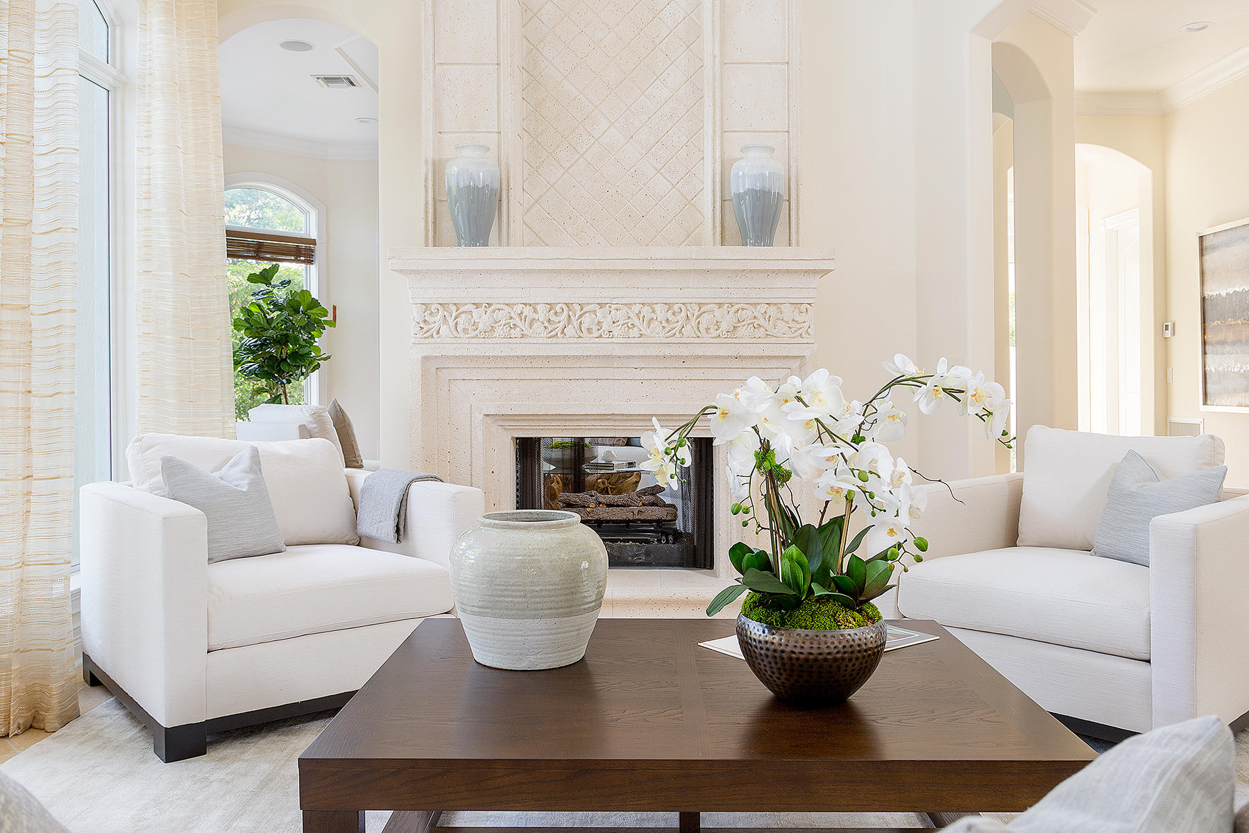 2296 Date Palm Road Boca Raton, FL 33432 - Photo 14 of 69 11a_FireplaceLivingroom