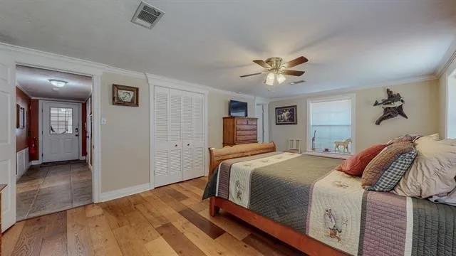 a view of a hallway with elevator