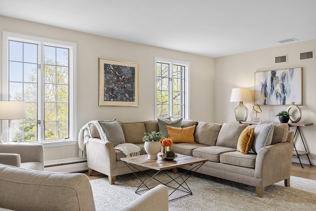3 B Pelham Road Lexington, MA 02421 - Photo 12 of 41 a living room with furniture and a large window