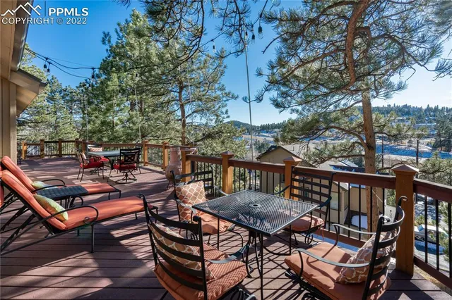 a view of outdoor space yard deck patio and outdoor seating