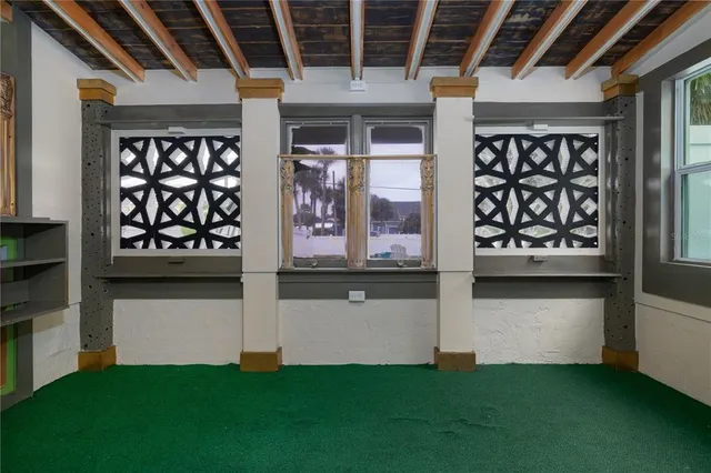 a view of a door of the house