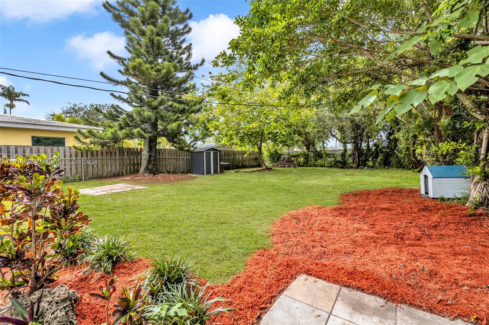 243 Southwest 9th Street Dania Beach, FL 33004 - Photo 25 of 31 a view of a yard with plants and large trees