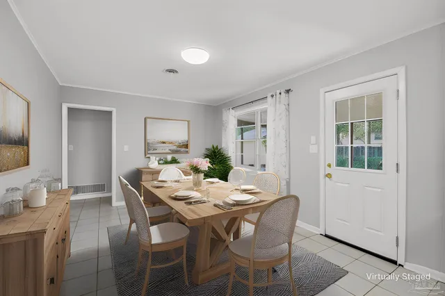 a view of an empty room and window