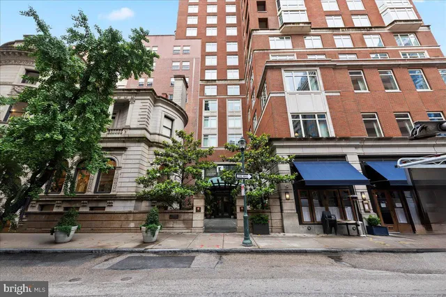 a front view of a multi story residential apartment building