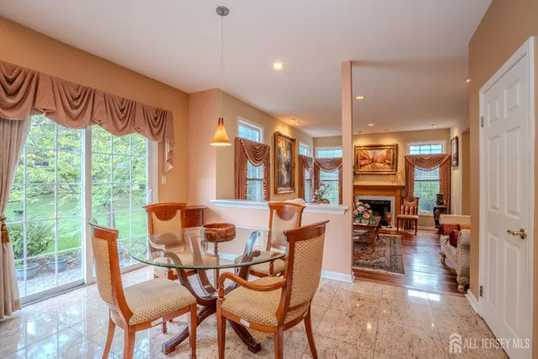 a kitchen with lots of counter top space