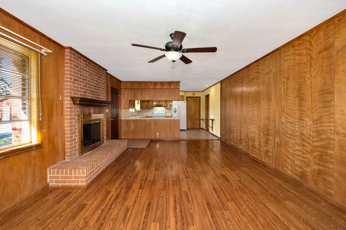40 Blanche Road Taft, TN 38488 - Photo 14 of 38 a view of a kitchen with wooden floor and a ceiling fan