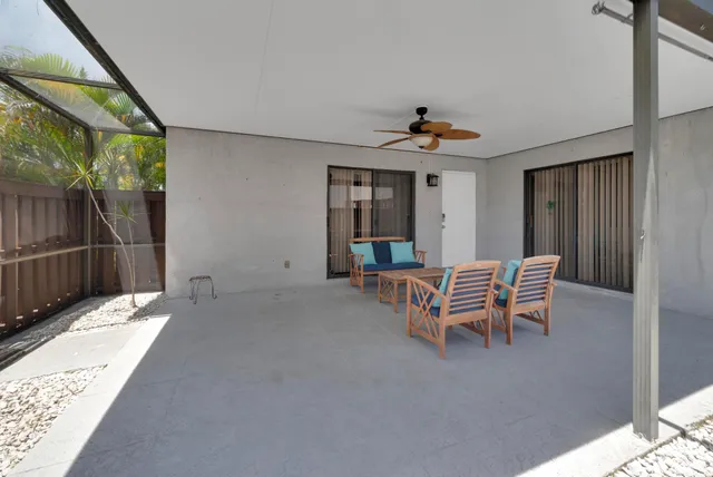 a outdoor space with furniture