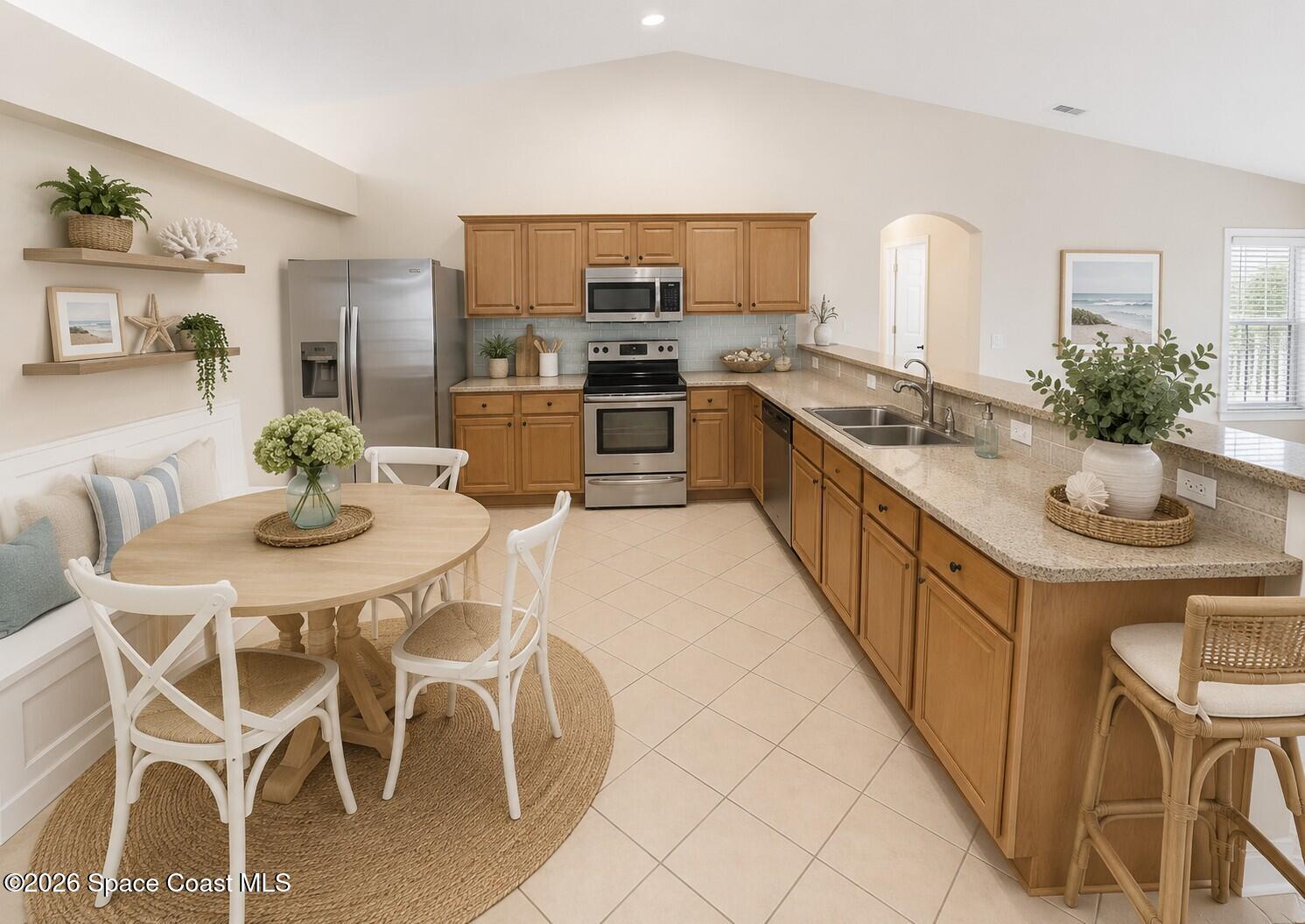 415 Oakmon Road Southwest Palm Bay, FL 32908 - Photo 7 of 61 Open plan kitchen with nook