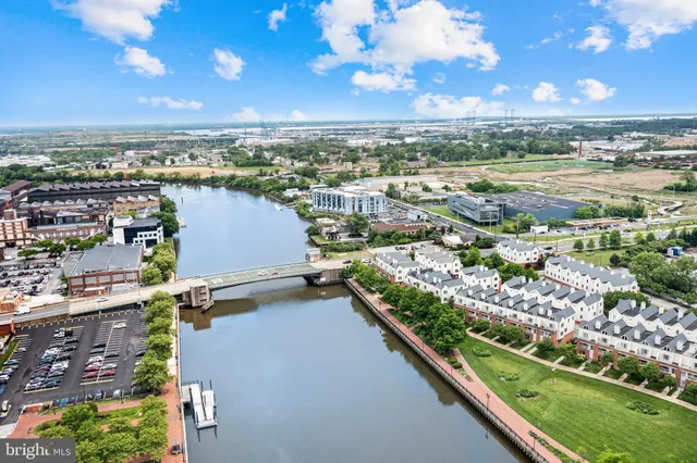 an aerial view of multiple house