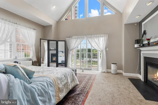 a view of lake from balcony