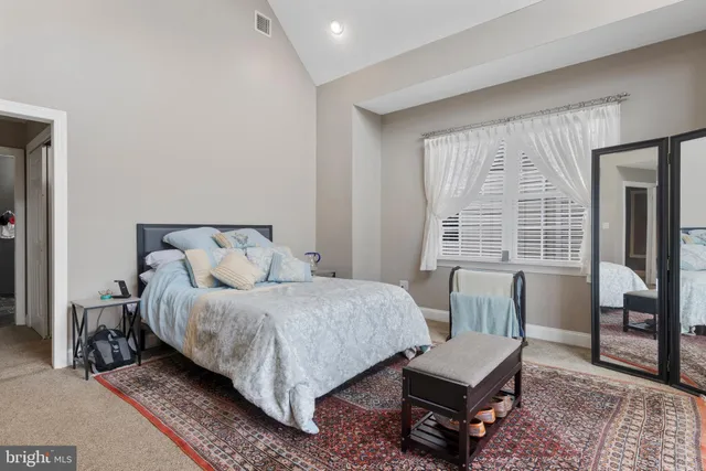 a view of a building from a porch