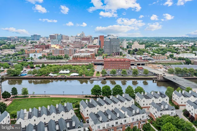 a city view with a lake view