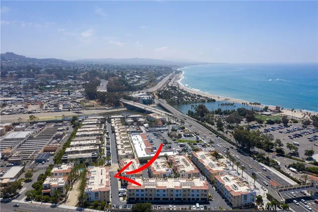 an aerial view of a city