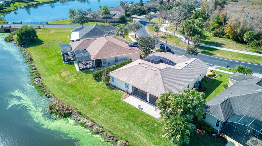 729 Glendora Road Kissimmee, FL 34759 - Photo 49 of 56 an aerial view of a house with a garden and swimming pool