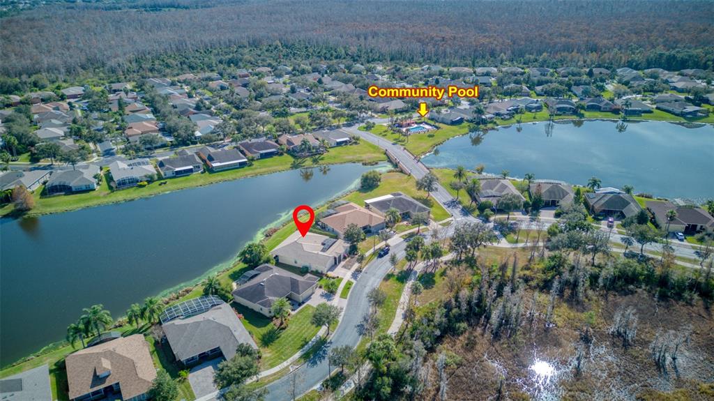 729 Glendora Road Kissimmee, FL 34759 - Photo 51 of 56 an aerial view of a house with a lake view