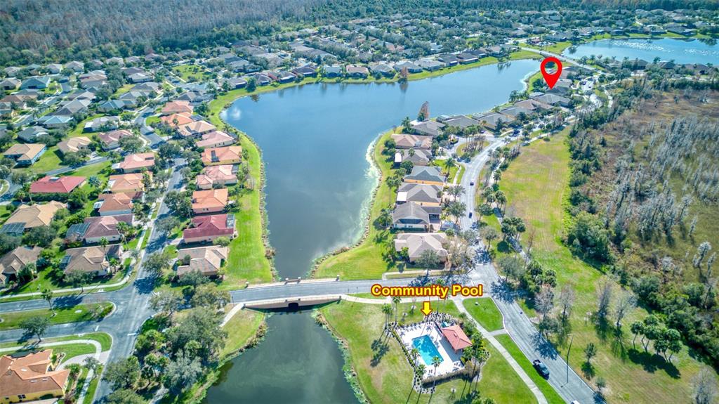 729 Glendora Road Kissimmee, FL 34759 - Photo 53 of 56 an aerial view of residential house with outdoor space and swimming pool