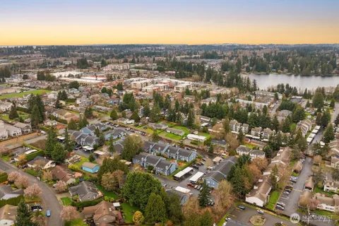 a view of city and mountain