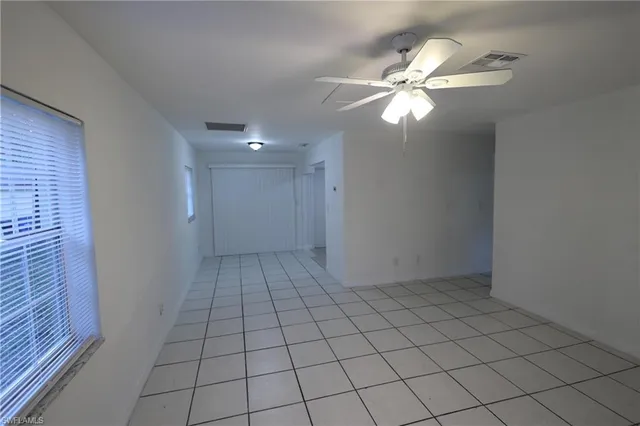 a view of an empty room