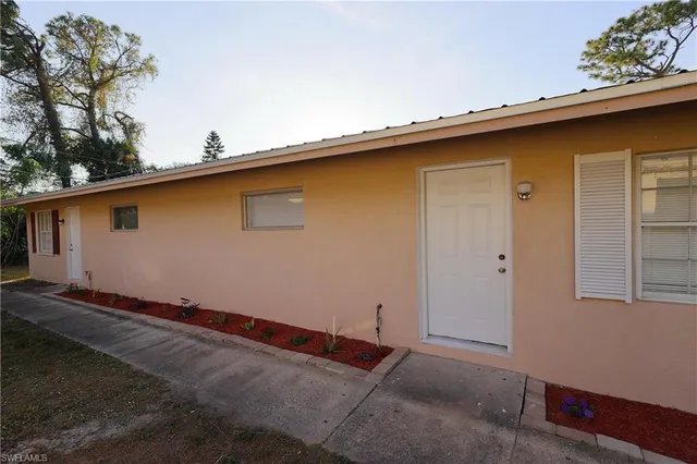 a view of front door