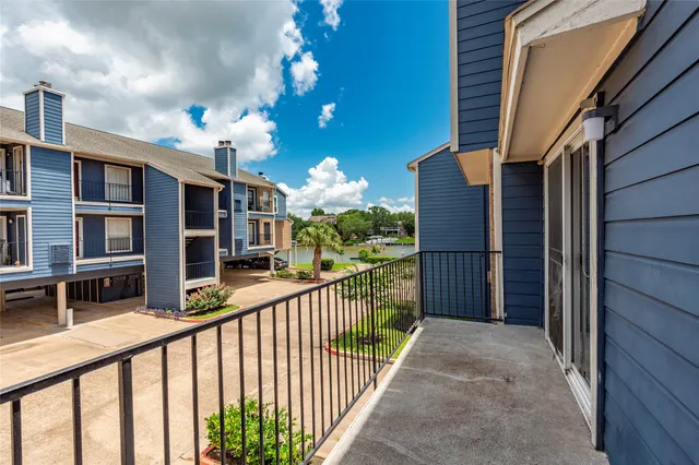 a view of city from balcony